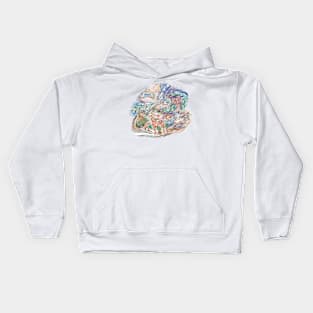 Rainbow deer Kids Hoodie